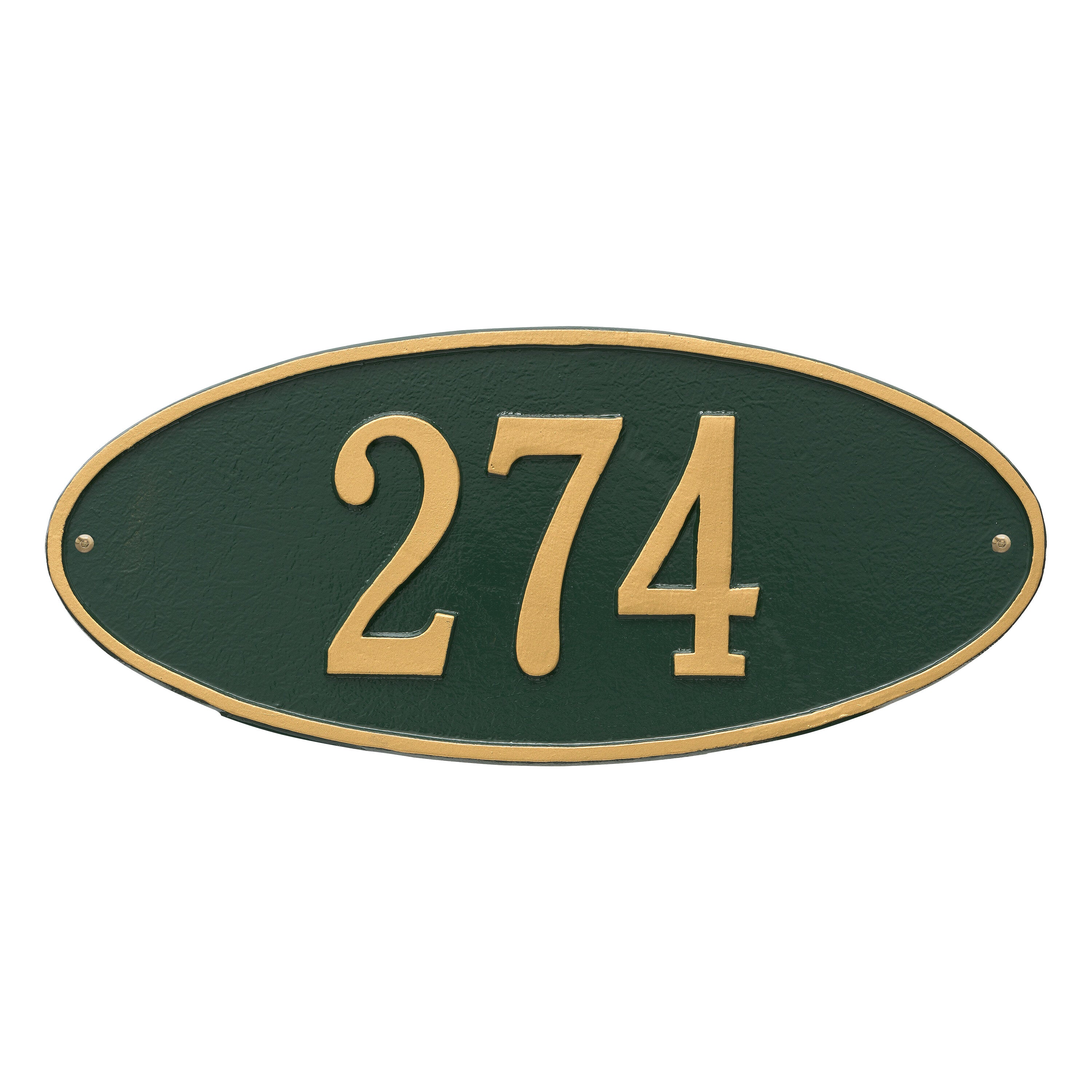 Madison Oval Standard Wall Address Plaque