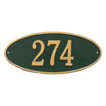 Madison Oval Standard Wall Address Plaque
