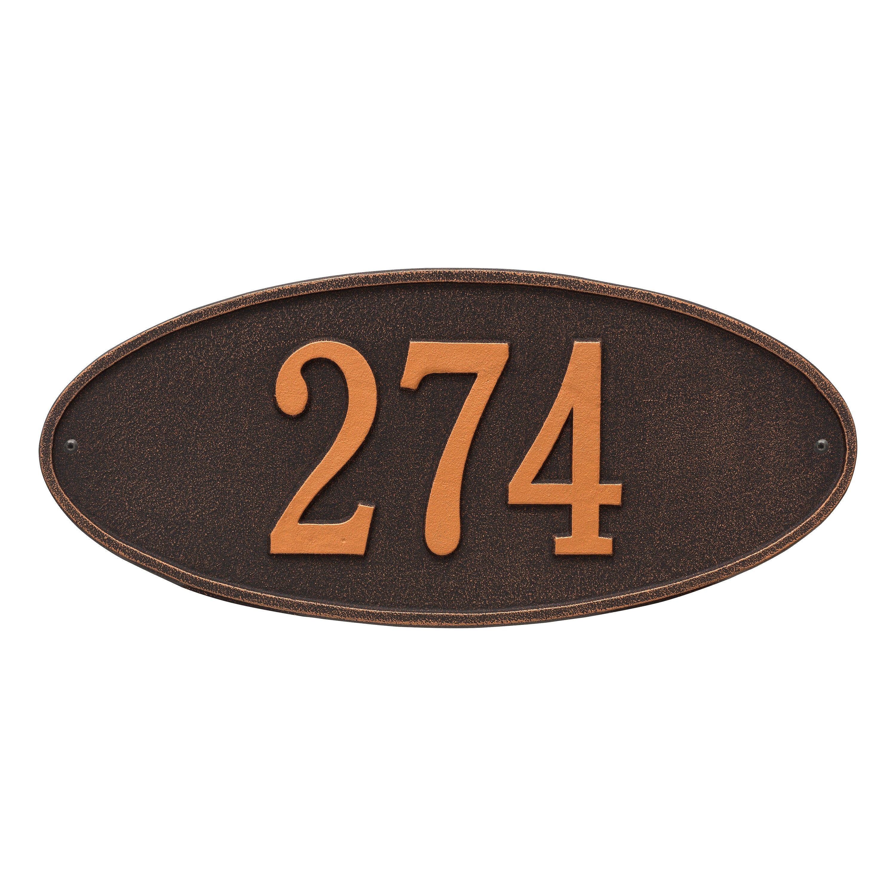 Madison Oval Standard Wall Address Plaque