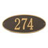 Madison Oval Standard Wall Address Plaque
