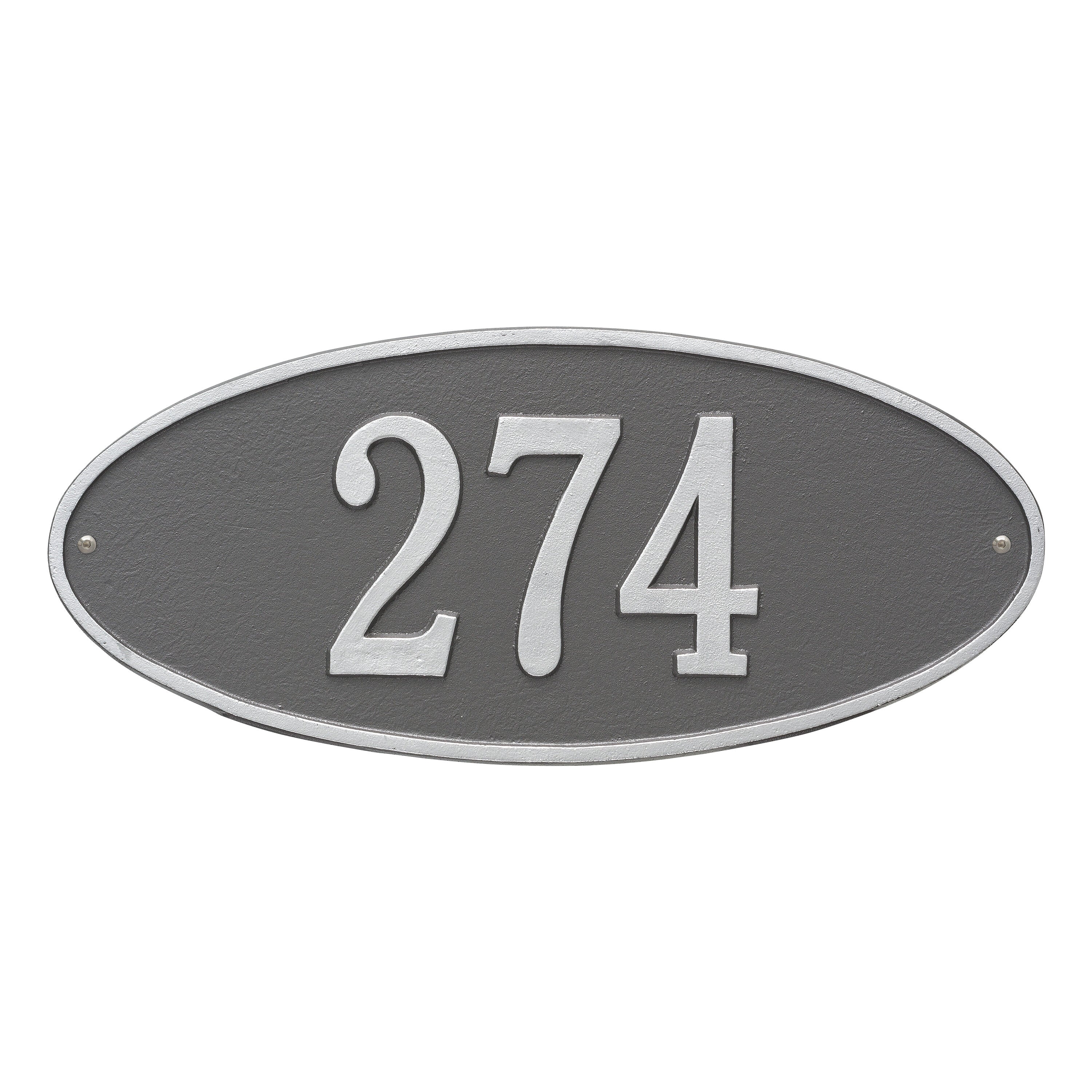Madison Oval Standard Wall Address Plaque