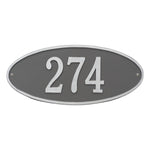 Madison Oval Standard Wall Address Plaque