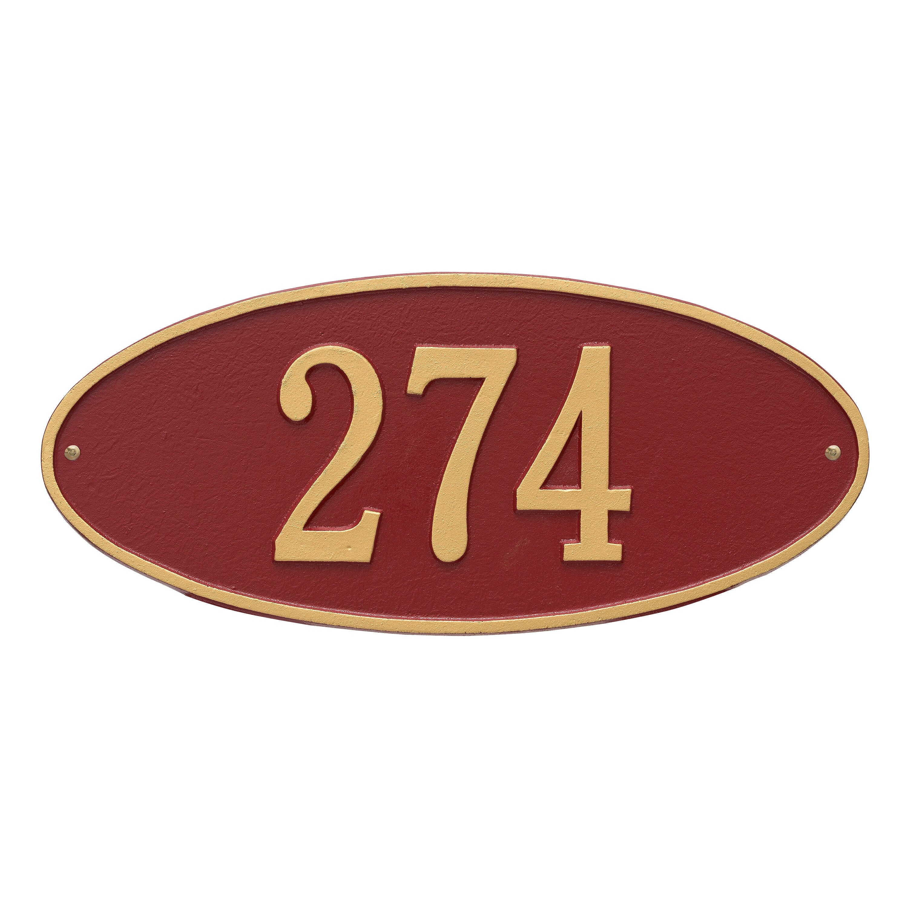 Madison Oval Standard Wall Address Plaque