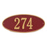 Madison Oval Standard Wall Address Plaque