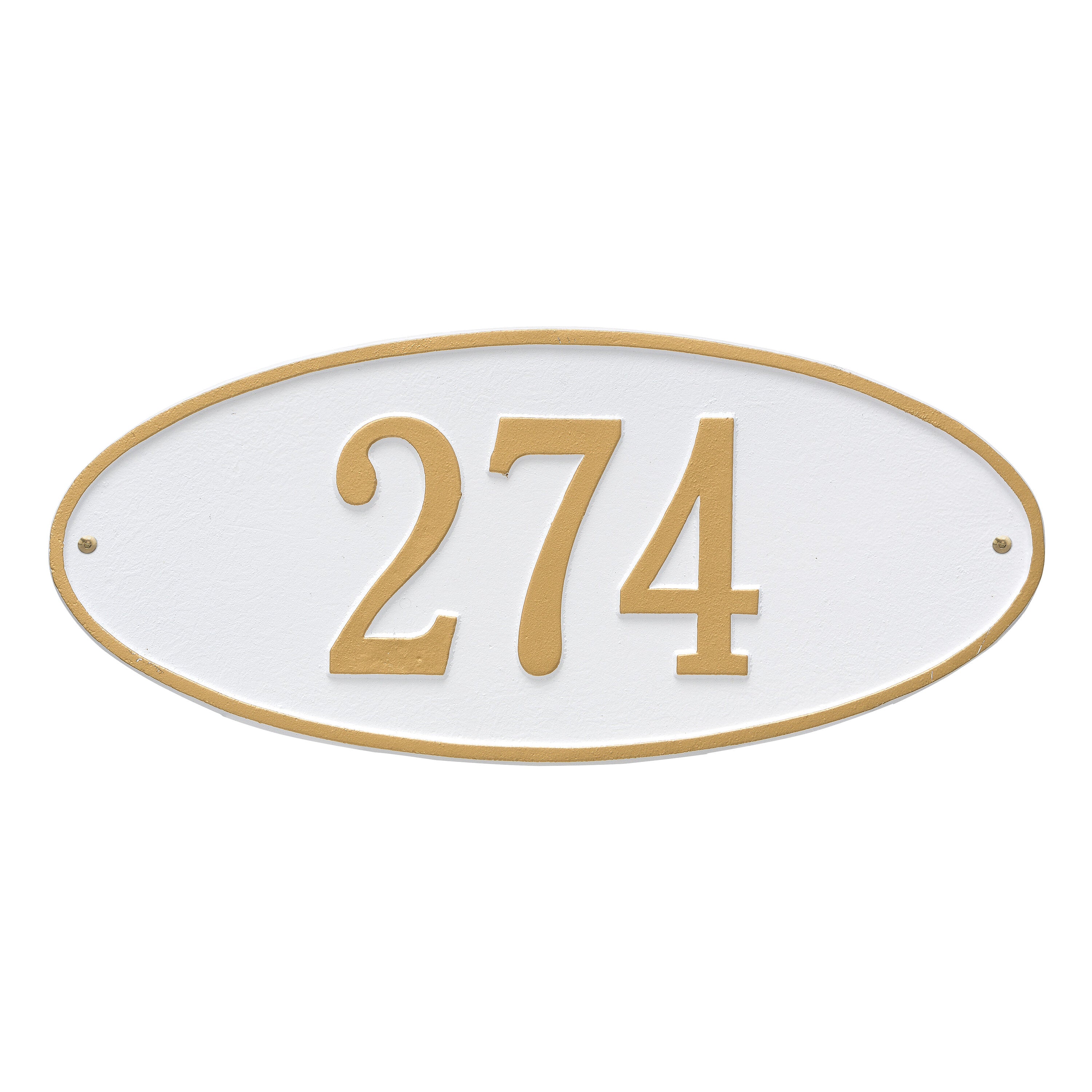 Madison Oval Standard Wall Address Plaque