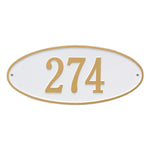 Madison Oval Standard Wall Address Plaque