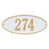 Madison Oval Standard Wall Address Plaque