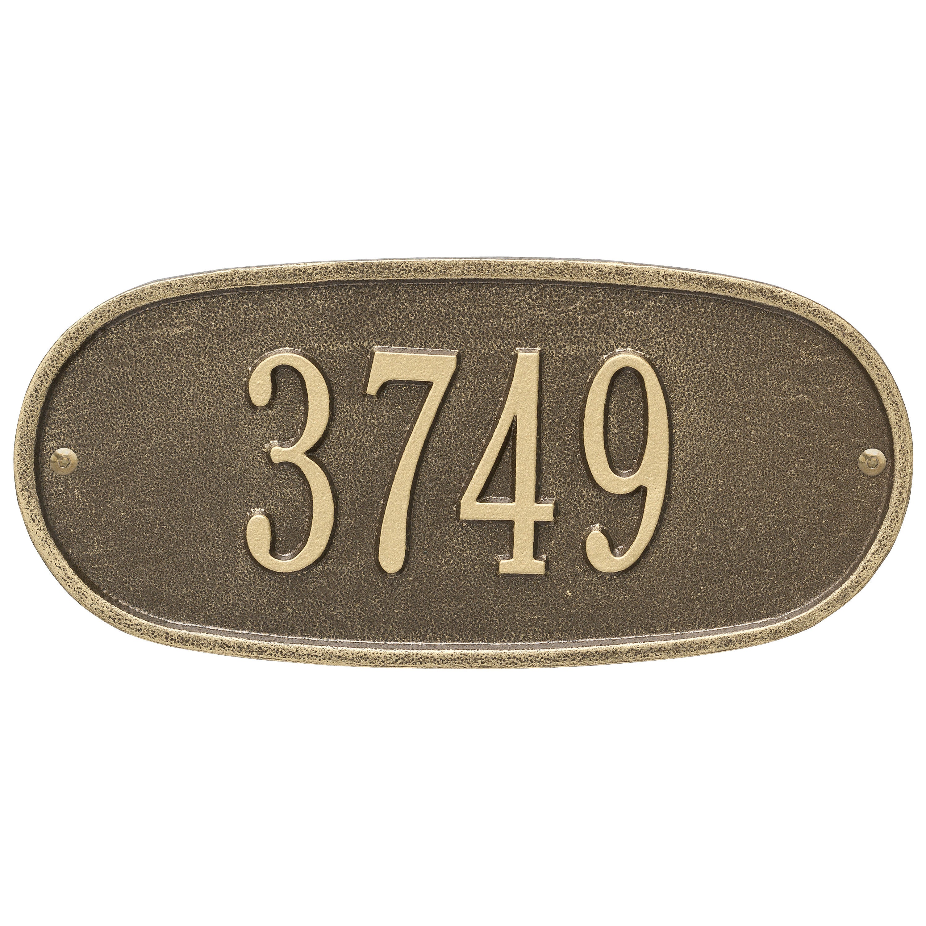 Standard Oval Wall Address Plaque