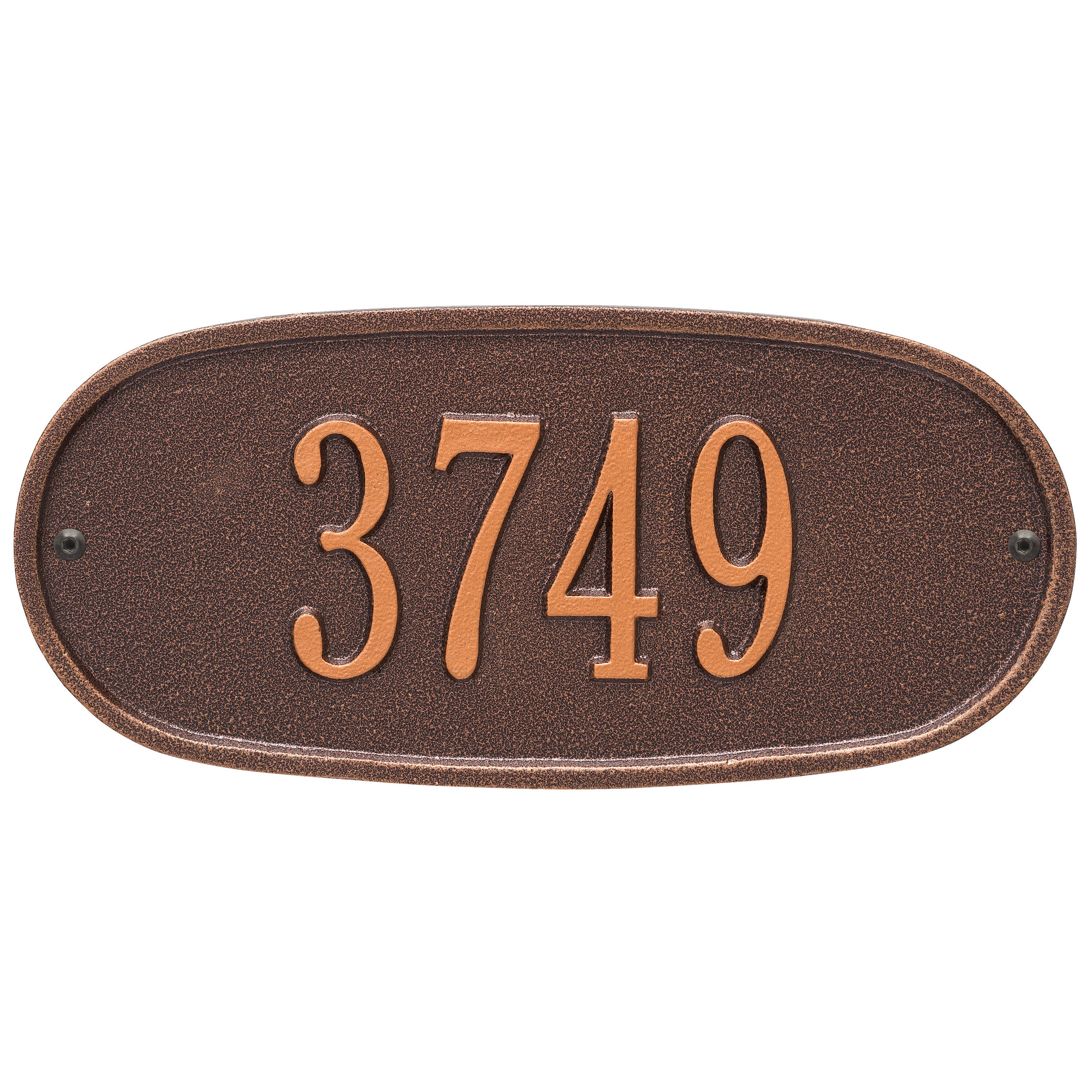 Standard Oval Wall Address Plaque