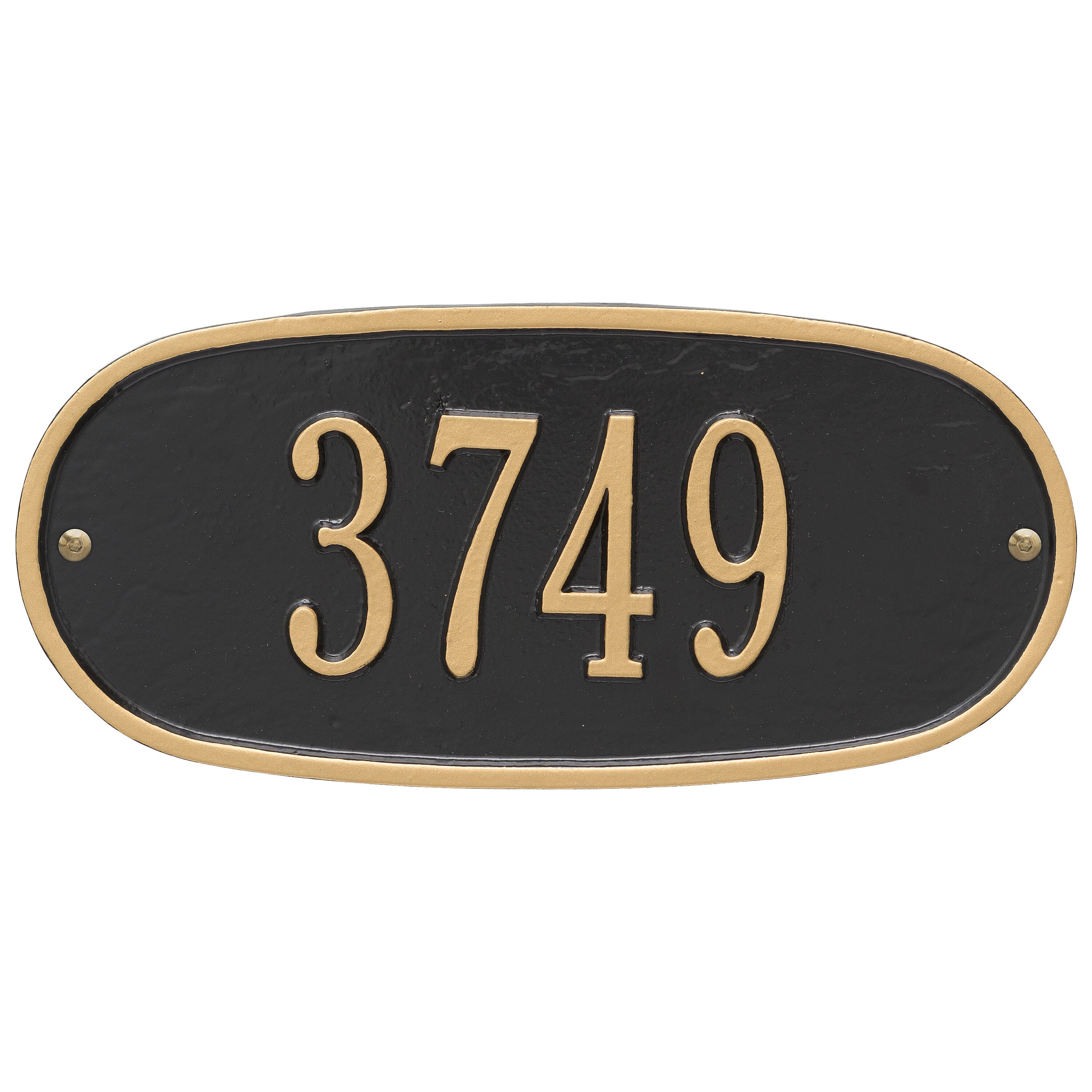 Standard Oval Wall Address Plaque