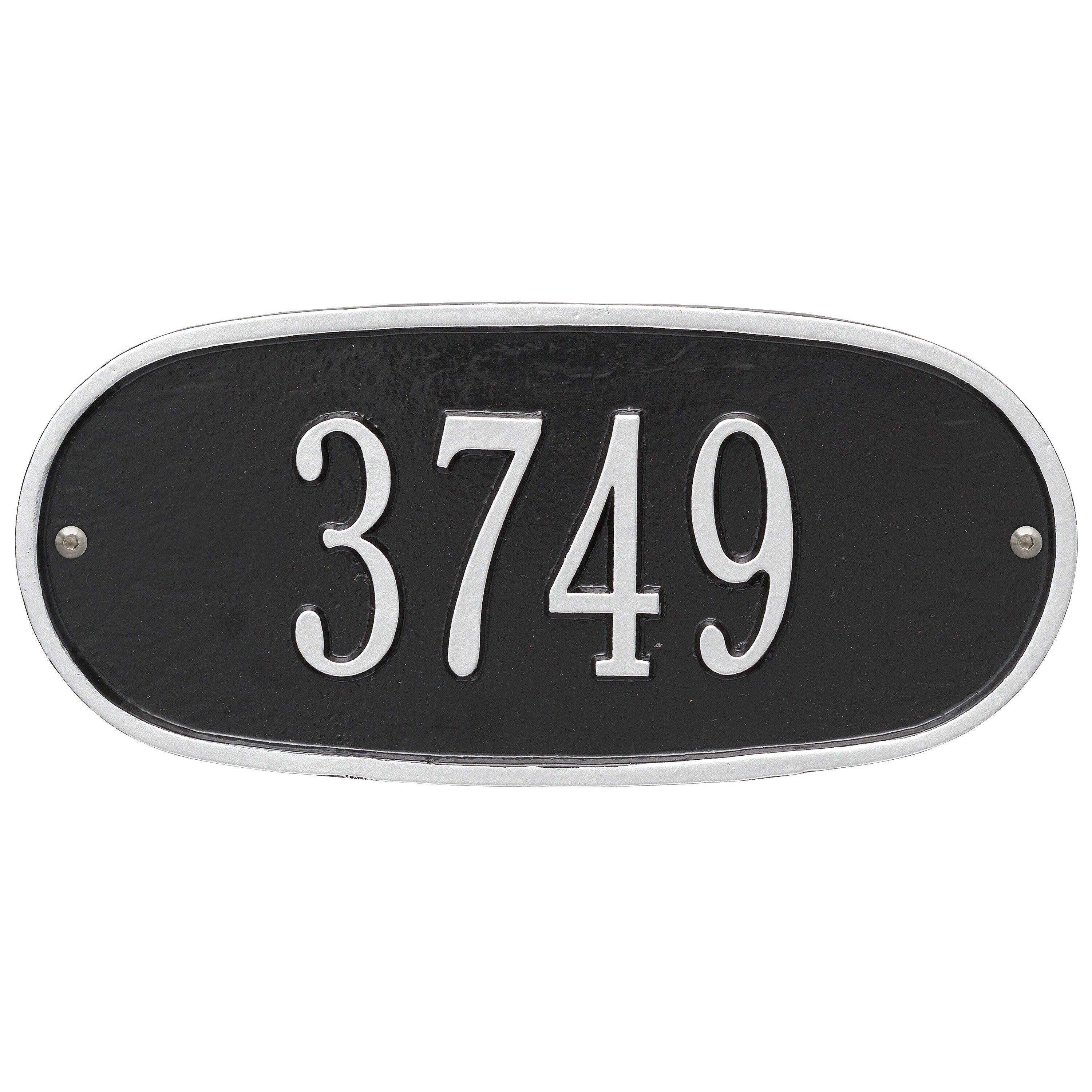 Standard Oval Wall Address Plaque
