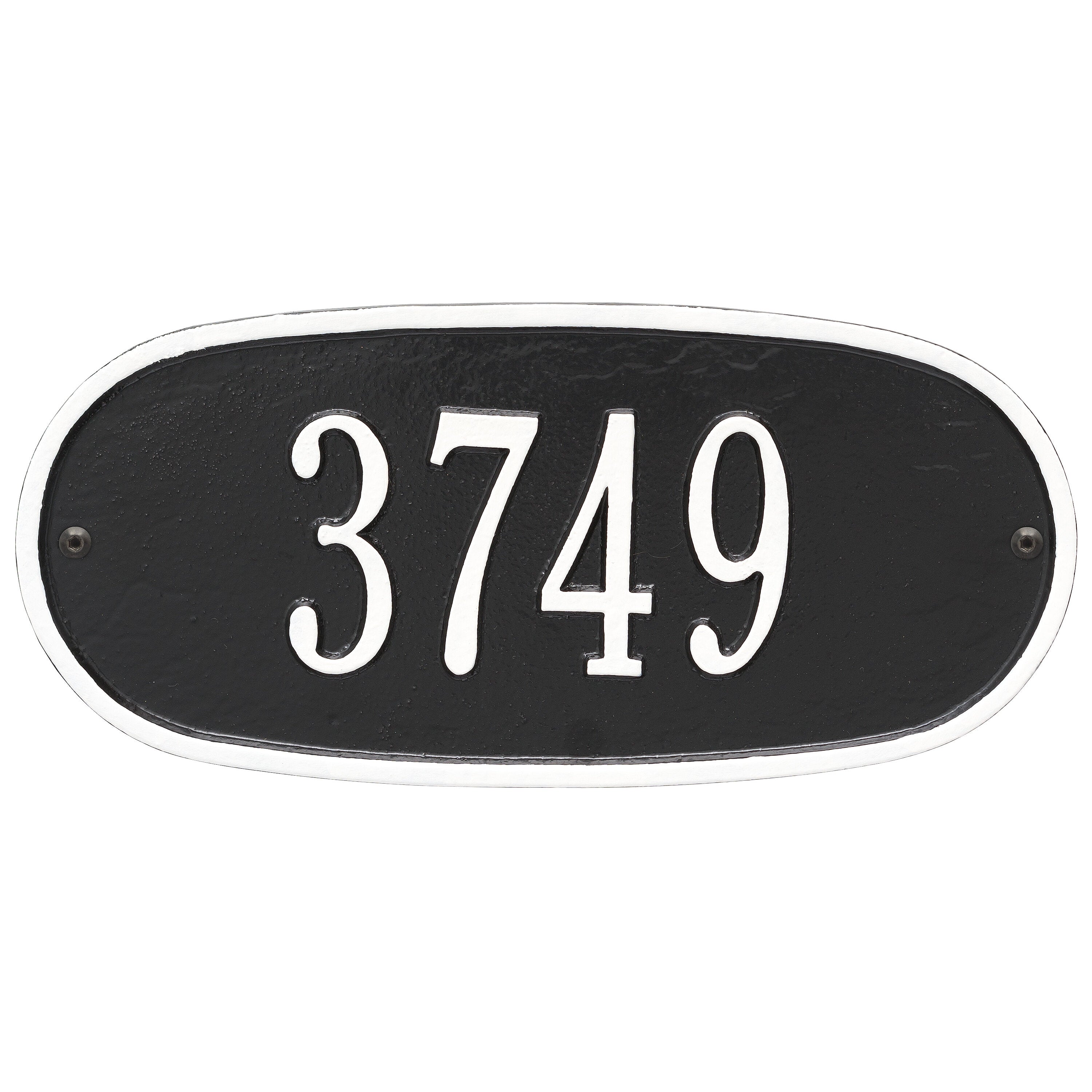 Standard Oval Wall Address Plaque