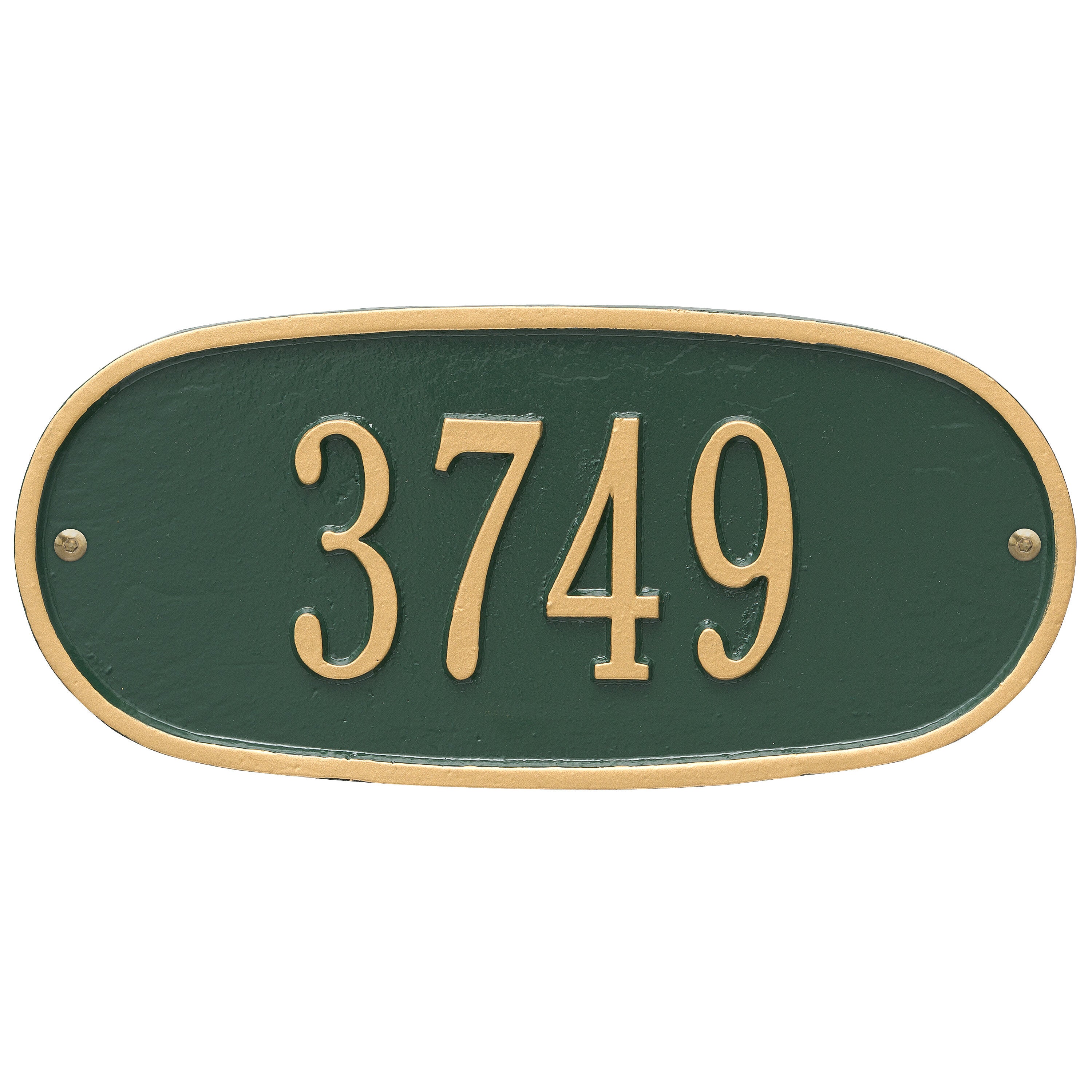 Standard Oval Wall Address Plaque