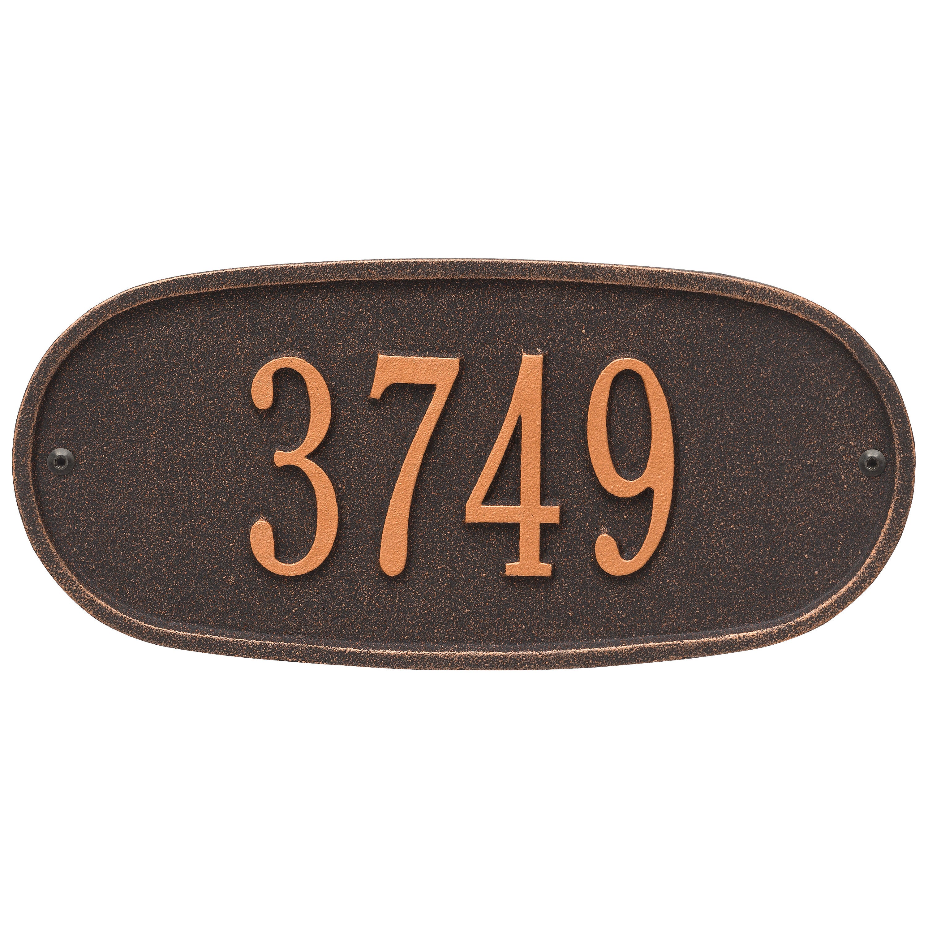 Standard Oval Wall Address Plaque