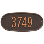 Standard Oval Wall Address Plaque