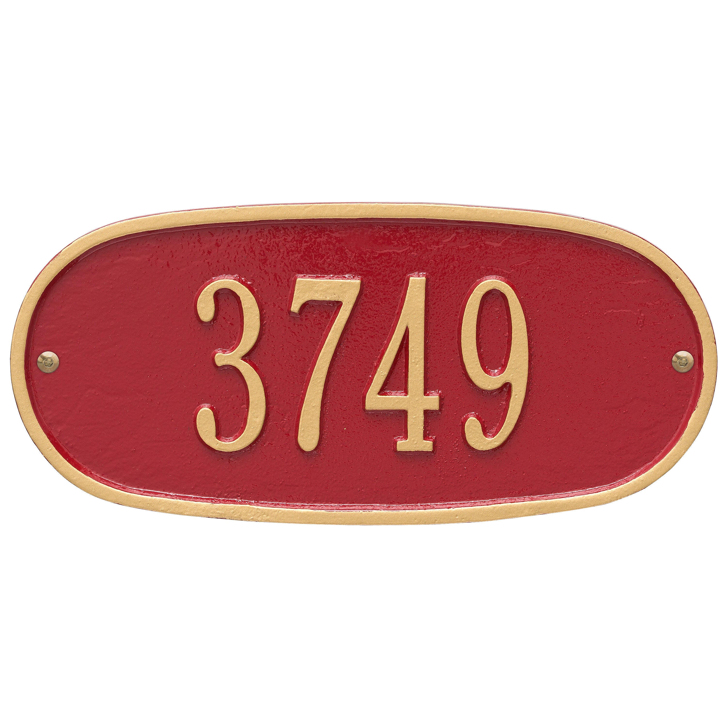 Standard Oval Wall Address Plaque