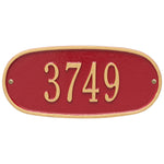 Standard Oval Wall Address Plaque