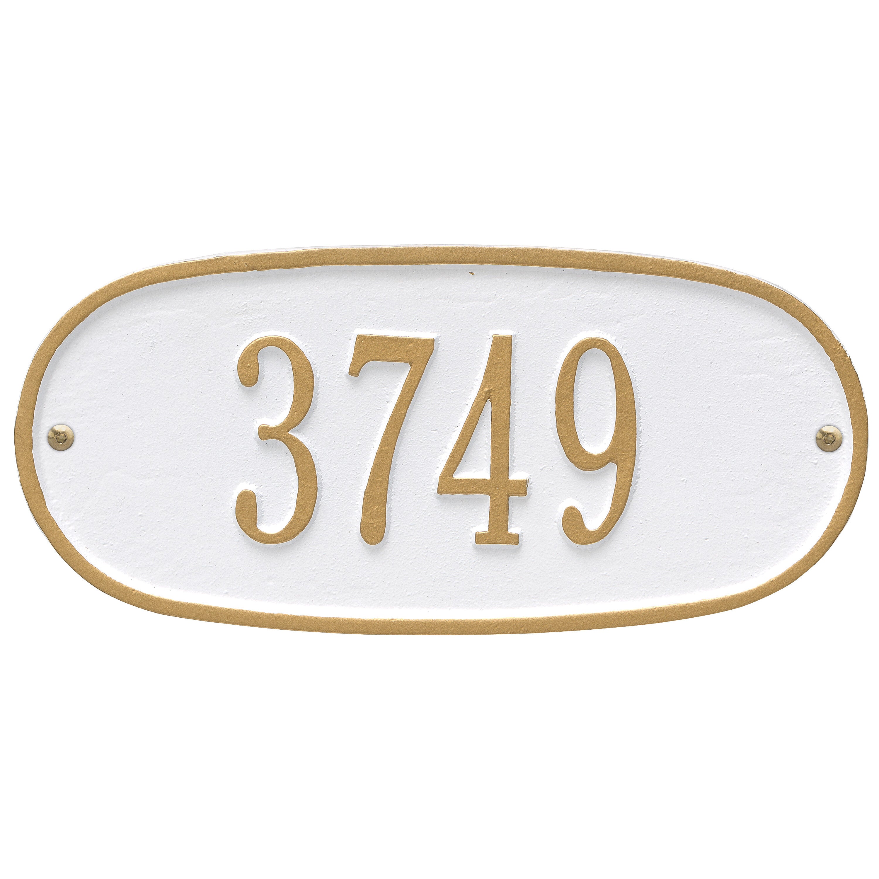 Standard Oval Wall Address Plaque