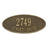 Madison Oval Standard Wall Address Plaque