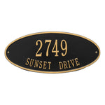 Madison Oval Standard Wall Address Plaque