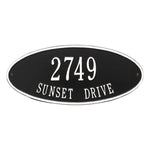 Madison Oval Standard Wall Address Plaque