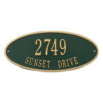 Madison Oval Standard Wall Address Plaque