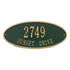 Madison Oval Standard Wall Address Plaque