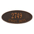 Madison Oval Standard Wall Address Plaque