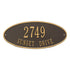 Madison Oval Standard Wall Address Plaque