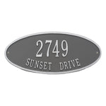 Madison Oval Standard Wall Address Plaque