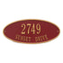 Madison Oval Standard Wall Address Plaque