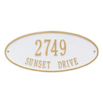Madison Oval Standard Wall Address Plaque