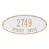 Madison Oval Standard Wall Address Plaque