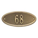 Madison Oval Petite Wall Address Plaque