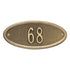 Madison Oval Petite Wall Address Plaque