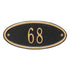 Madison Oval Petite Wall Address Plaque