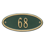 Madison Oval Petite Wall Address Plaque