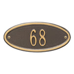 Madison Oval Petite Wall Address Plaque