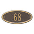 Madison Oval Petite Wall Address Plaque