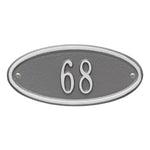 Madison Oval Petite Wall Address Plaque