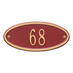 Madison Oval Petite Wall Address Plaque