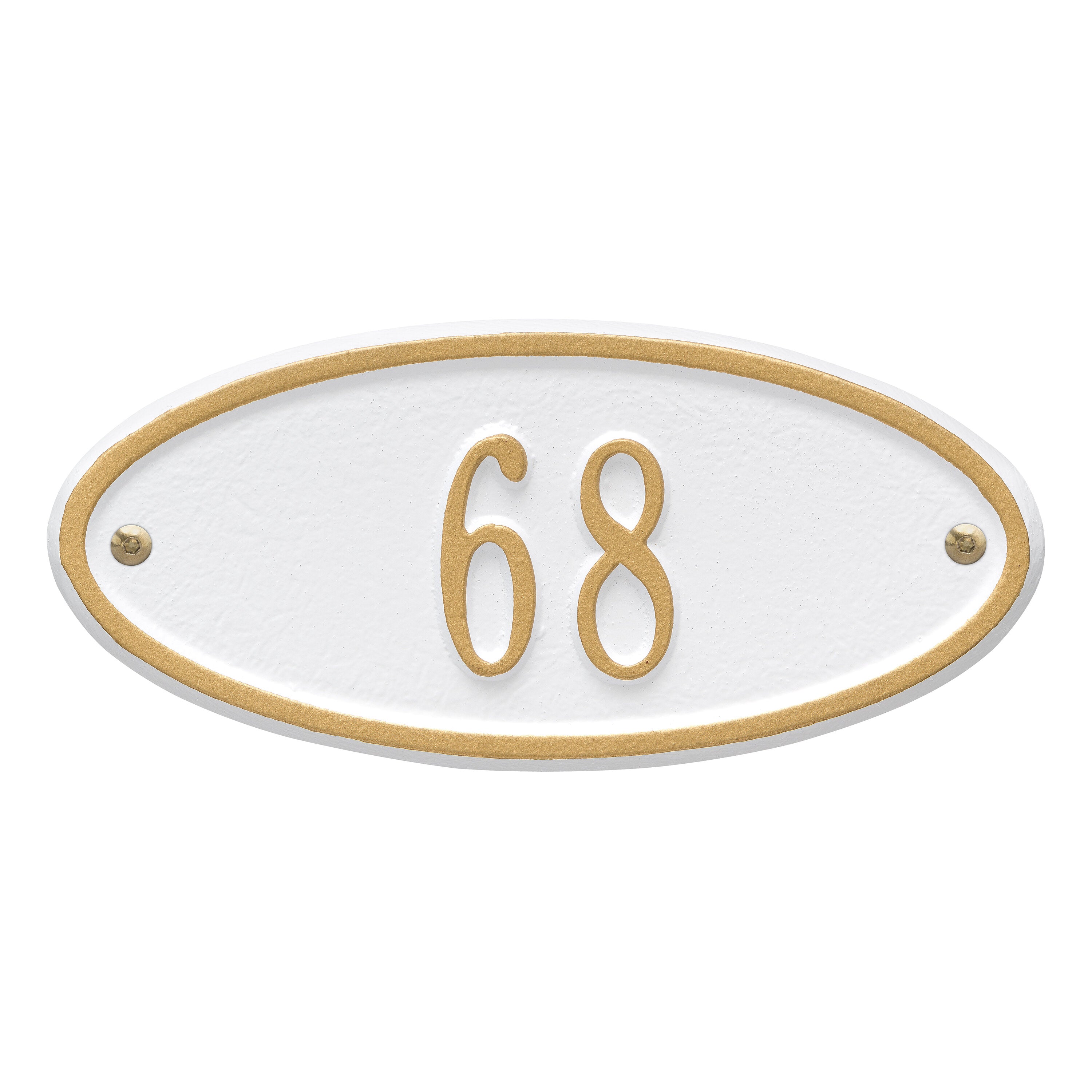 Madison Oval Petite Wall Address Plaque