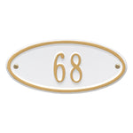 Madison Oval Petite Wall Address Plaque