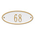 Madison Oval Petite Wall Address Plaque