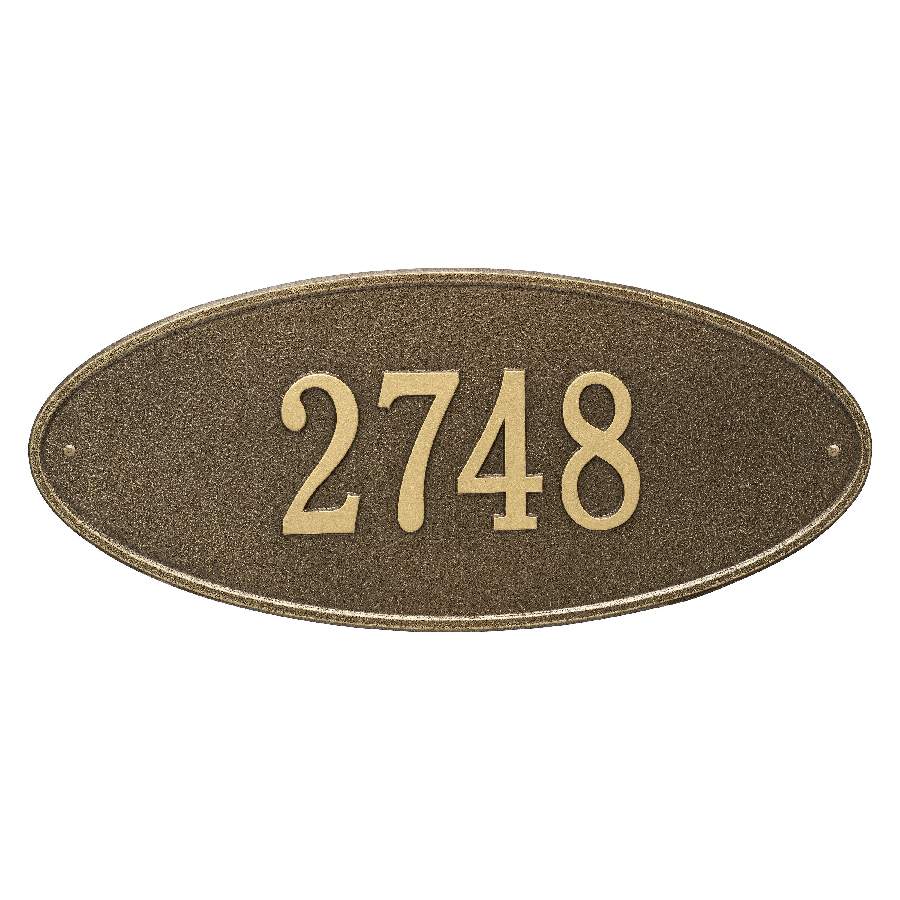 Madison Oval Estate Wall Address Plaque