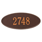 Madison Oval Estate Wall Address Plaque