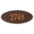 Madison Oval Estate Wall Address Plaque