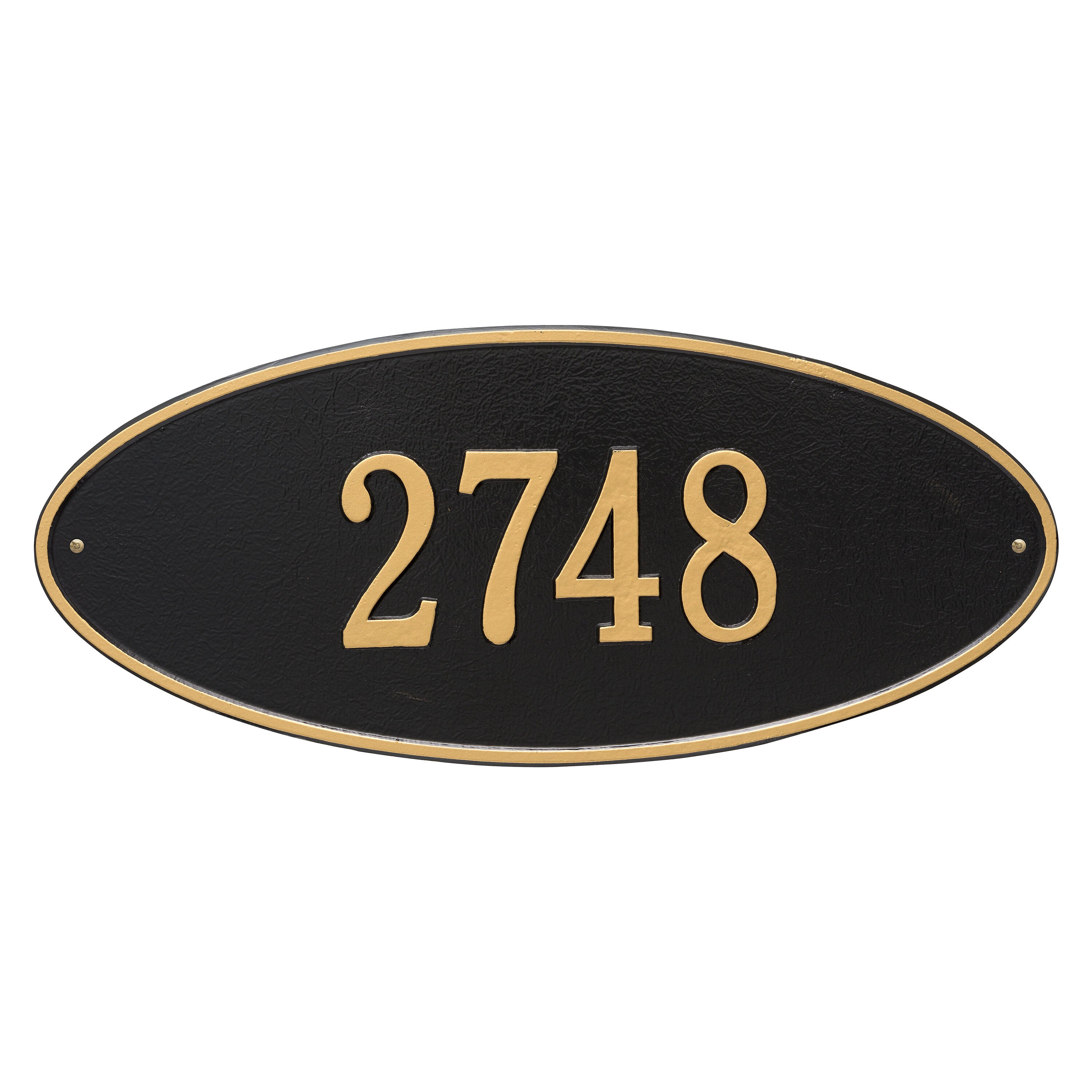 Madison Oval Estate Wall Address Plaque