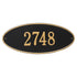 Madison Oval Estate Wall Address Plaque