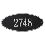Madison Oval Estate Wall Address Plaque